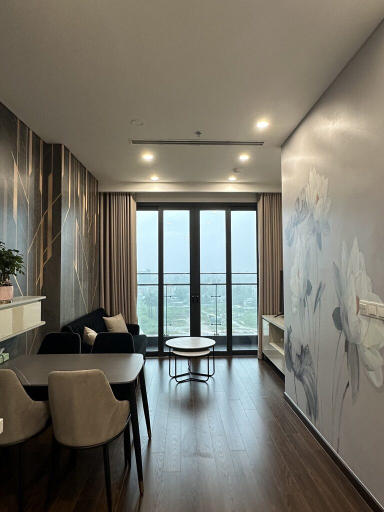 Cho thuê căn 2n 54m full đồ view hồ tòa B Masteri West Heights giá 16tr